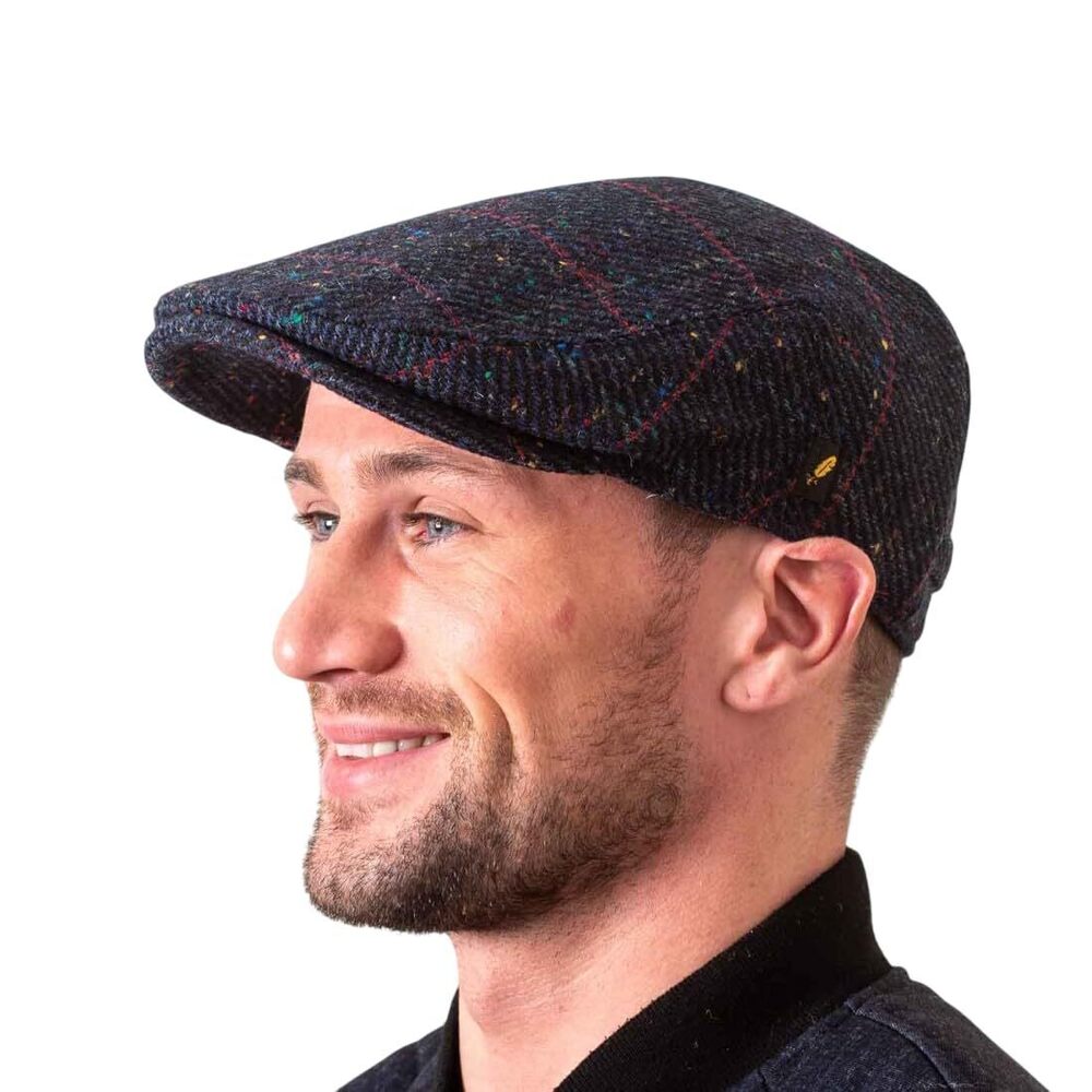 7663 Authentic Tweed Flat Cap 100% Irish Wool Handmade Ireland Casquette